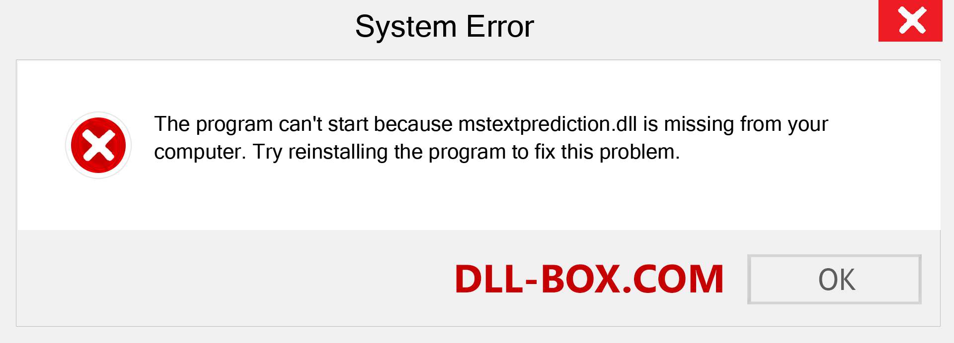  mstextprediction.dll file is missing?. Download for Windows 7, 8, 10 - Fix  mstextprediction dll Missing Error on Windows, photos, images